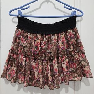 Floral Ruffle Skirt
